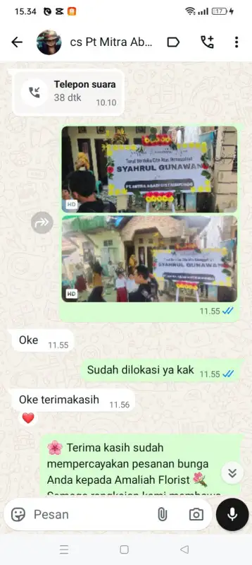 Testimonial Papan ucapan BANGKA